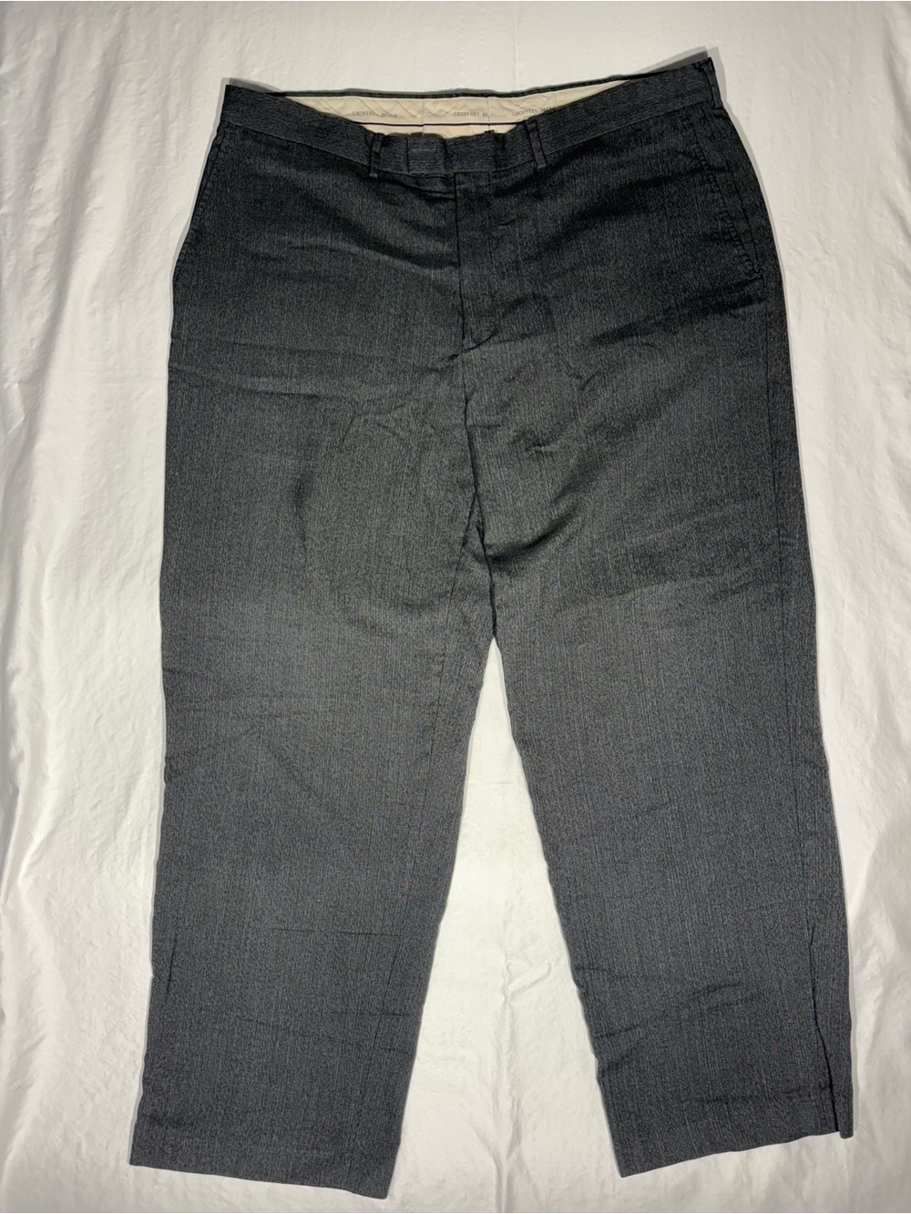 Geoffrey Beene Men's Dark Charcoal Dress Pants